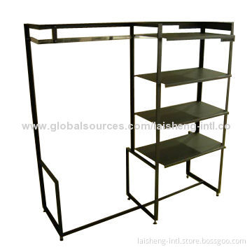 Metal wardrobe clothing display racks, measures 1,390 x 650 x 1,450mmNew